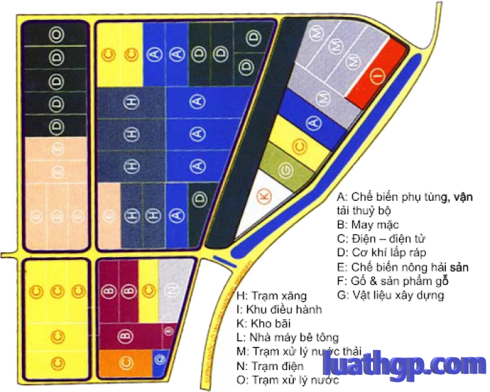 Bản đồ tổng thể KCN Cái Lân