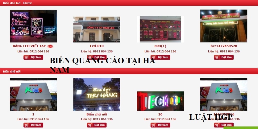 Tốp 8 công ty làm biển quảng cáo tại Hà Nam